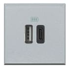BTICINO - AX-BASE USB A+C 3A/5V 2M TECH