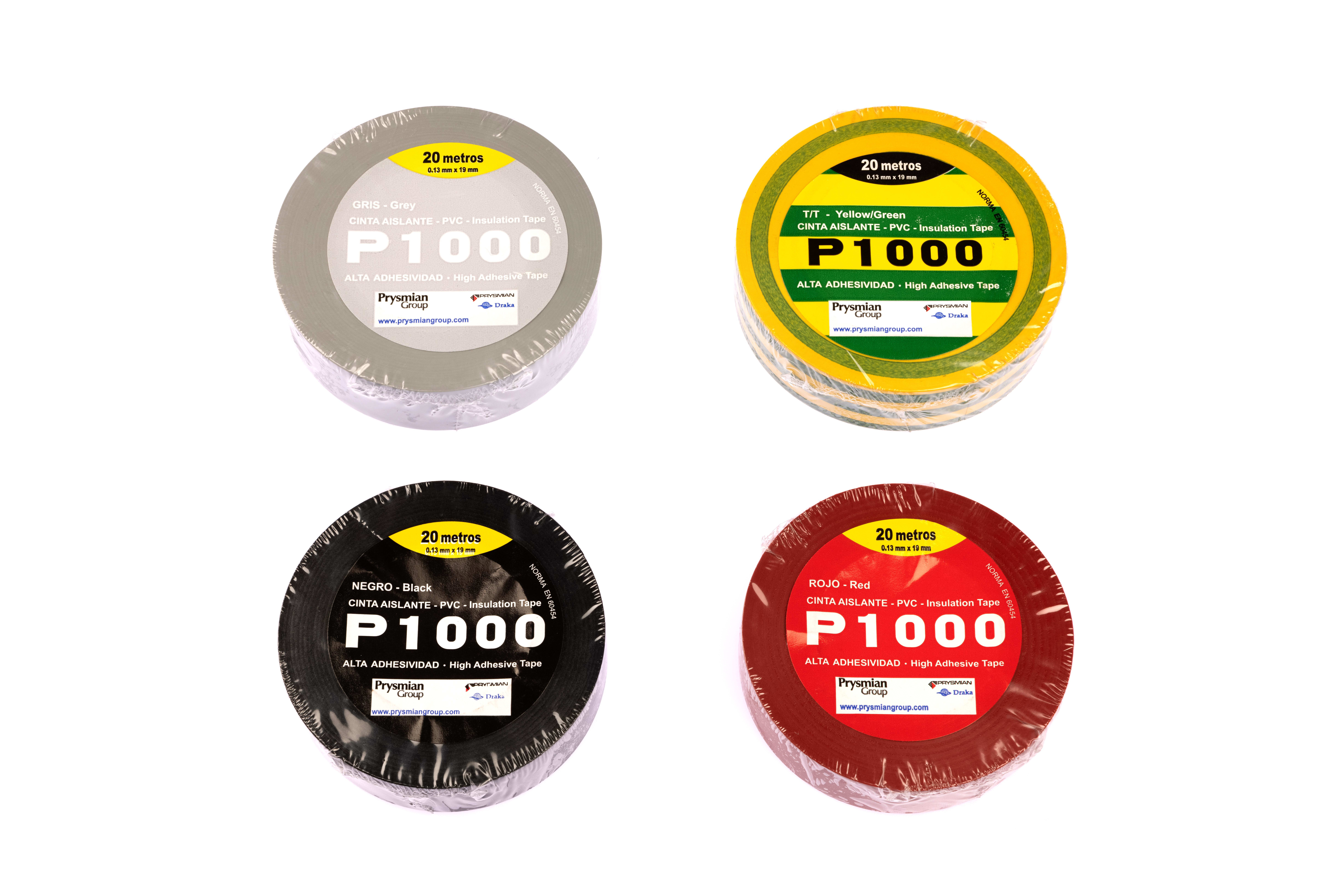 PRYSMIAN - Cinta Aislante PVC P1000 (MARRON) 20 m x 19 mm x 0,13mm