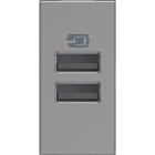 BTICINO - CL-BASE USB A+A 3A/5V 1M ALUM