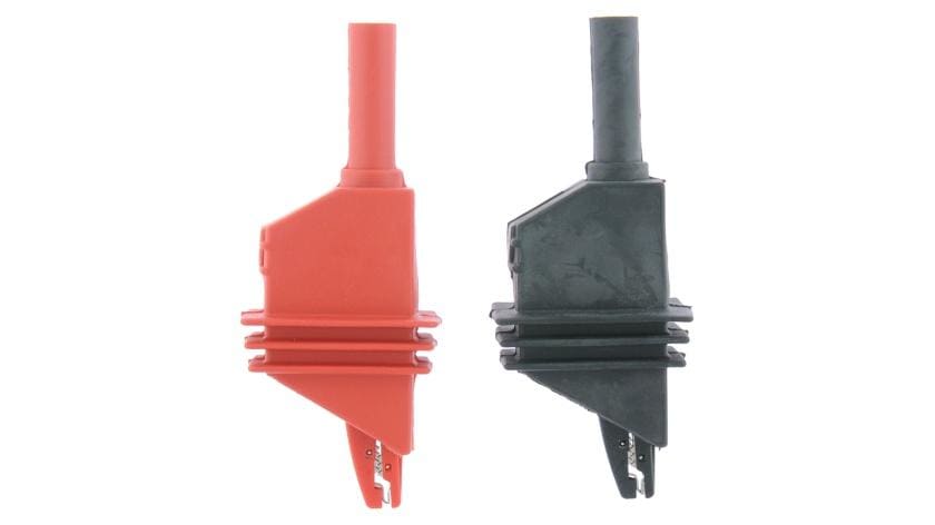 METREL - Pinza de cocodrilo S 2036 10kV negro / rojo (2u)