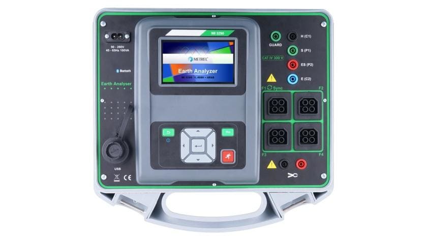 METREL - Kit analizador de tierra MI 3290 GL para la medición de la resistencia a tierra