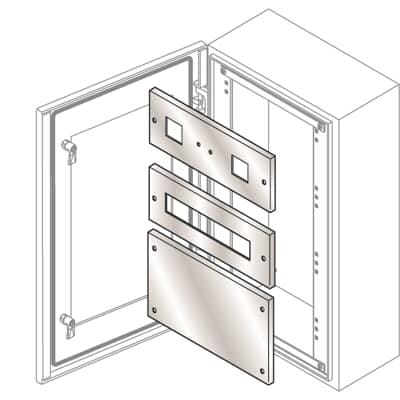 ABB - KIT MOD.185X400MM PNL.SRX INOX(14U)