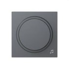ABB - TAPA+BOTON POTENCIOMETRO ALBA GRIS MATE