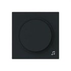 ABB - TAPA+BOTON POTENCIOMETRO ALBA NEGRO MATE