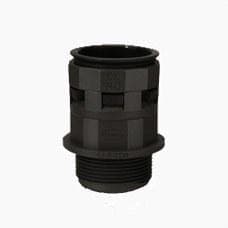 INTERFLEX - RACOR RECTO DN 7 PG7 NEGRO
