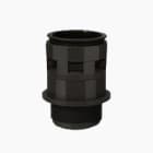 INTERFLEX - RACOR RECTO DN 7 PG7 NEGRO