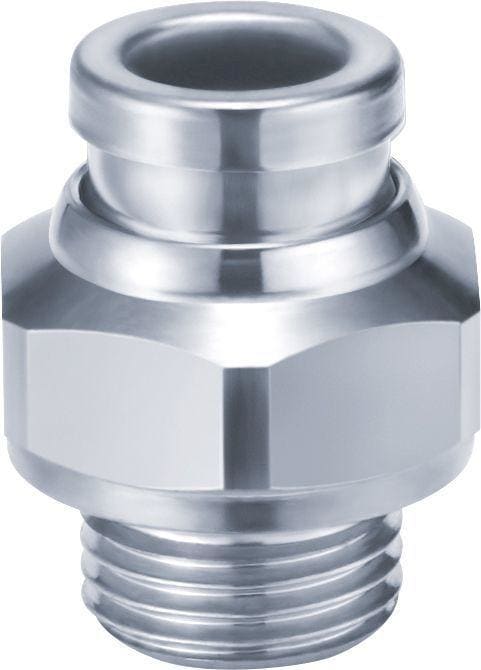 SMC - KQB2H16-G04  RACOR METÁLICO RECTO MACHO HEXAGONAL  Ø16 G 1/2