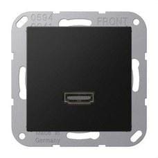 JUNG - CONEXIÓN MULTIMEDIA HDMI A NEGRO