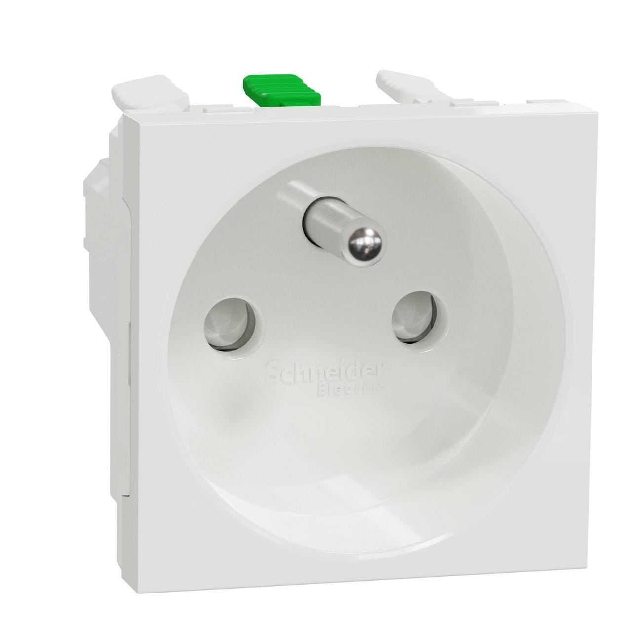 Schneider Electric - new unica Toma francesa 2P+E 16A  sin torn polar