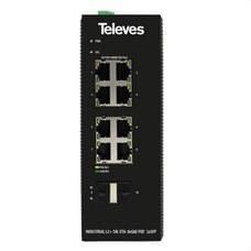 TELEVES - SWITCH ETHERNET L2+ INDUSTRIAL: 8XGBE POE+ 2XSFP S