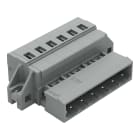 WAGO - Conector macho, 1 conductor;CAGE CLAMP®;2,5 mm²;gris