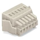 WAGO - Conector hembra para 1 conductor;CAGE CLAMP®;1,5 mm²;gris claro