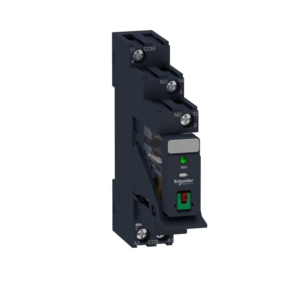Schneider Electric - Relé rxg con ltb + led y zócalo,1nanc 10a 24vac con varistor