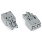 WAGO - Conector hembra;2 polos;Cod. B;gris