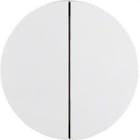 HAGER - TECLA DOBLE AM R1 BLANCO POLAR BRILLO