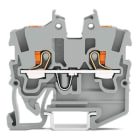 WAGO - Mini-borna de paso para 2 conductores;con tecla;1 mm²;gris