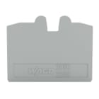 WAGO - Placa final e intermedia;espesor 1,1 mm;gris