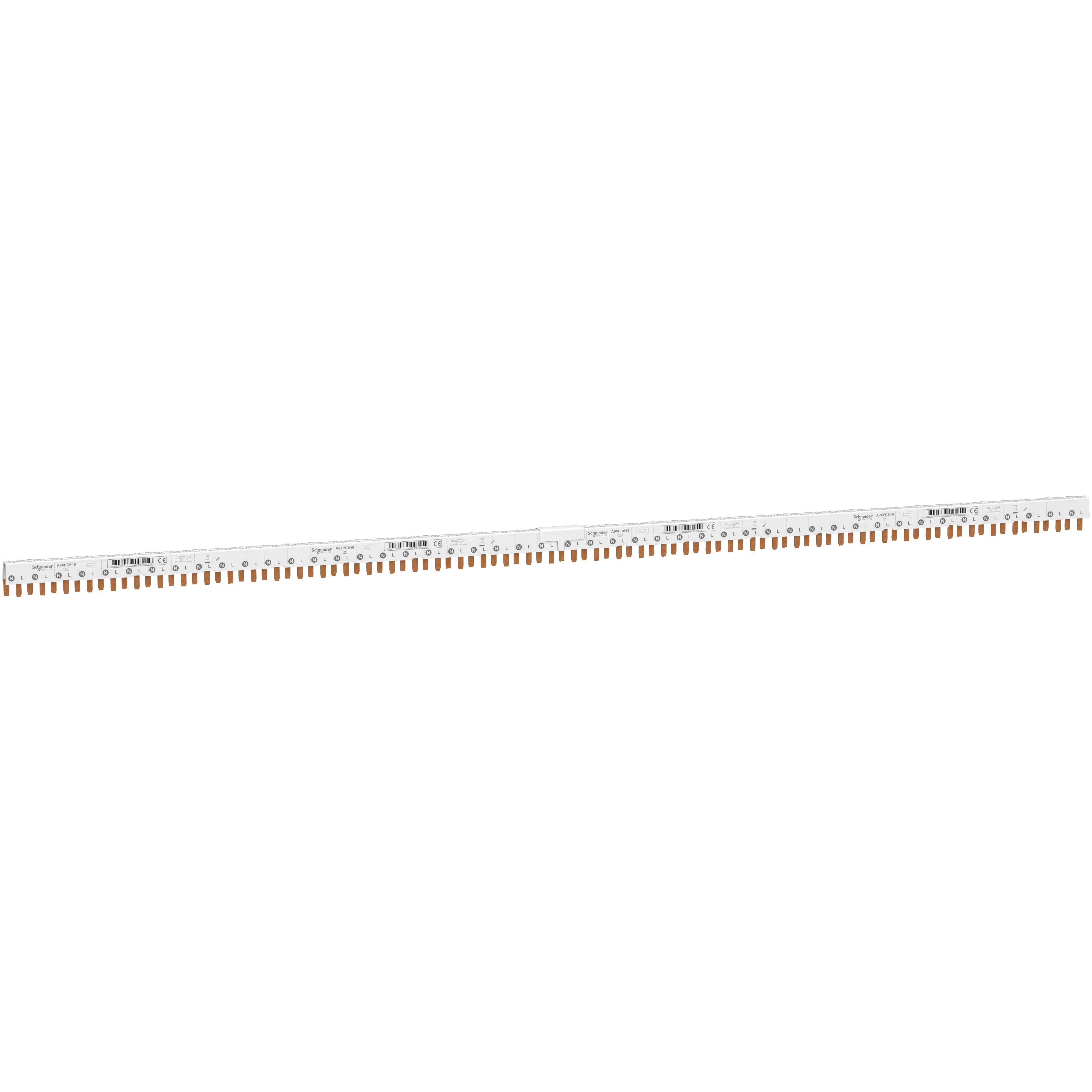 Schneider Electric - Barra colectora de peine ACTI9 IC40 1PN 48 módulos 18mm