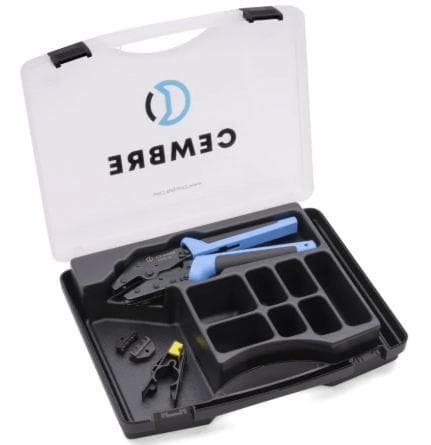 CEMBRE - Maleta de plástico HWE1N + matriz MC4 + pelacables HB11