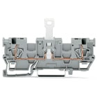 WAGO - Borna base seccionable, 1 conductor/1 conductor;dos alojamientos para contacto de puenteo horizontal;para carril DIN 35 x 15 y 35 x 7,5;gris