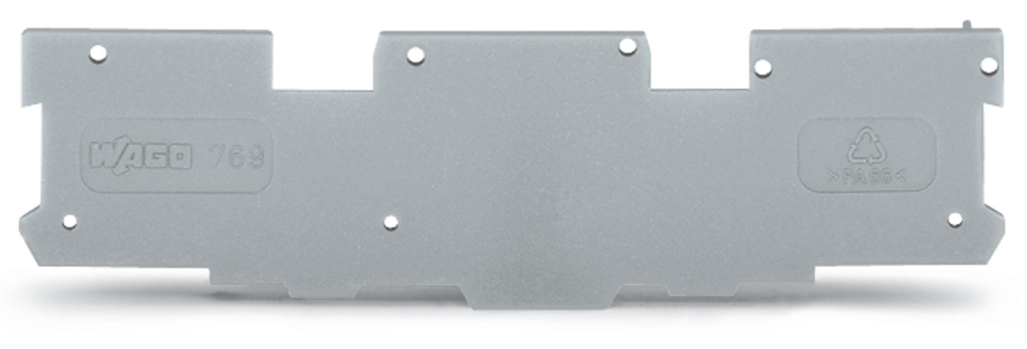 WAGO - Placa final e intermedia;espesor 1,1 mm;gris
