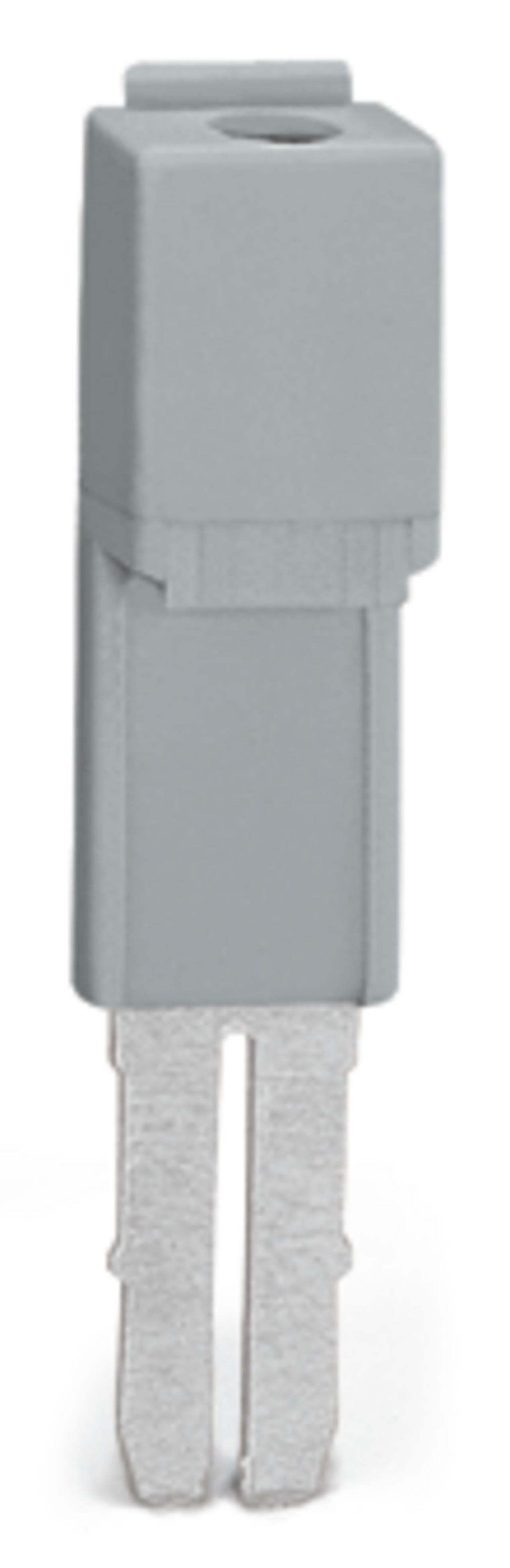 WAGO - Adaptador de prueba;Ancho 5 mm;con toma de prueba (Ø 2,3 mm);gris