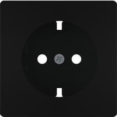 BJC - STYLE, TAPA BASE ENCHUFE SEGURIDAD, NEGRO MATE