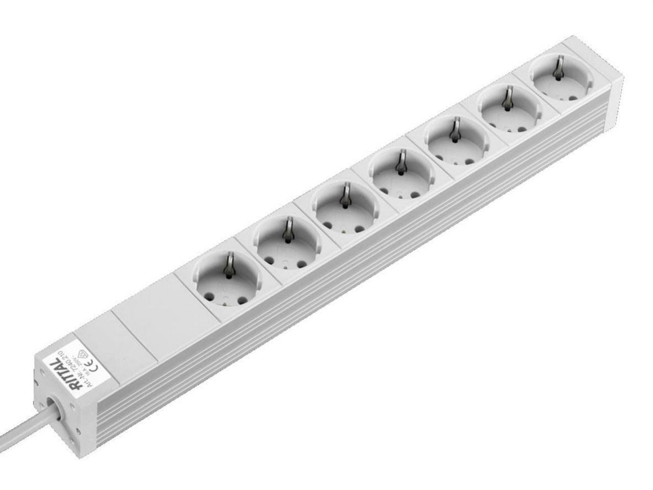 RITTAL - Regleta conexión DK 7 enchufes sin interruptor