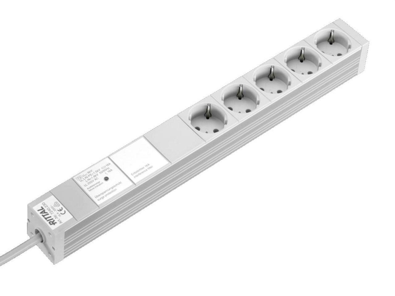 RITTAL - Regleta conexión DK 5 enchufes con protección