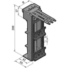 RITTAL - Adaptador OM 32A 690V AWG10 45x208mm