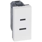 LEGRAND - MO-BASE US 2P+T 15A 127V 1M BL