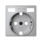 SIMON - Tapa base enchufe schuko con 2 USB C+C aluminio Simon 82