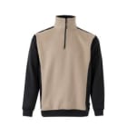VELILLA - SUDADERA BICOLOR CON MEDIA CREMALLERA GRIS/NEGRO T-2XL