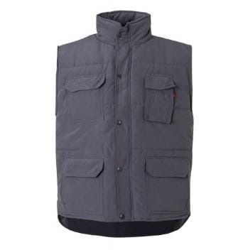VELILLA - CHALECO ACOLCHADO MULTIBOLSILLOS GRIS T-S