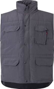 VELILLA - CHALECO ACOLCHADO MULTIBOLSILLOS GRIS T-XL