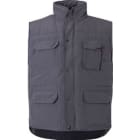 VELILLA - CHALECO ACOLCHADO MULTIBOLSILLOS GRIS T-3XL