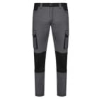 VELILLA - PANTALÓN STRETCH BICOLOR GRIS/NEGRO TALLA 48