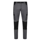 VELILLA - PANTALÓN STRETCH BICOLOR GRIS/NEGRO TALLA 46