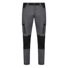 VELILLA - PANTALÓN STRETCH BICOLOR GRIS/NEGRO TALLA 40