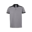 VELILLA - POLO STRETCH BICOLOR MANGA CORTA GRIS/NEGRO T-XS