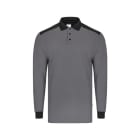 VELILLA - POLO STRETCH BICOLOR ML GRIS/NEGRO TALLA S