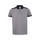 VELILLA - POLO STRETCH BICOLOR MANGA CORTA GRIS/NEGRO T-XL