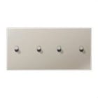 JUNG - PLACA 4 PALANCAS CIL.2 MEC.HZ.ACE.LS912