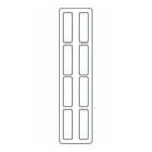 INTERFLEX - Etiqueta metacrilato para portaetiquetas carril 27x15 blanco (192u)