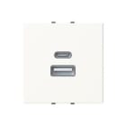 ABB - CARGADOR USB ZENIT TIPO A+C 2M (10,5W) BLISTER BL ·