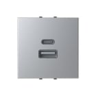 ABB - CARGADOR USB ZENIT TIPO A+C 2M (10,5W) BLISTER PL ·