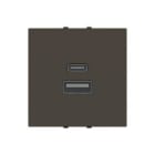 ABB - CARGADOR USB ZENIT TIPO A+C 2M (10,5W) BLISTER AN ·