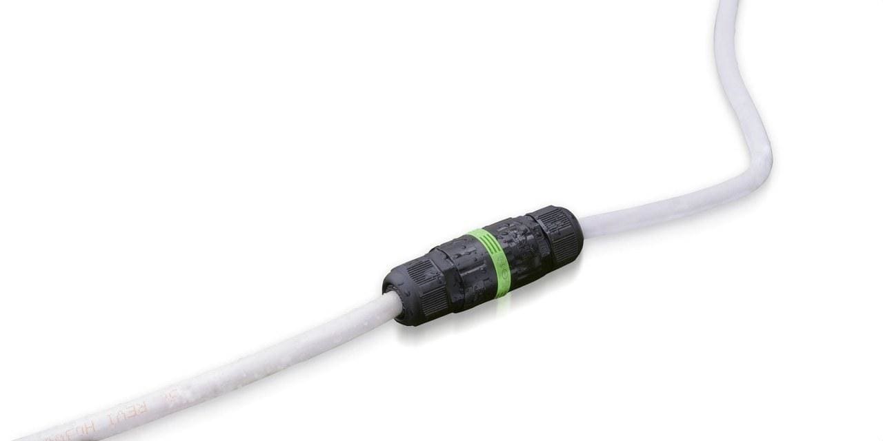 TEKOX - Conector lineal 2P+T 0,5-2,5mm² IP68