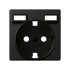 SIMON - BASE DE ENCHUFE SCHUKO CON DOBLE CARGADOR USB INTEGRADO + TAPA