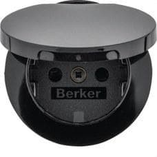 HAGER - TAPA SCHUKO CON TAPA, R.X,PROT INF,NEGRO